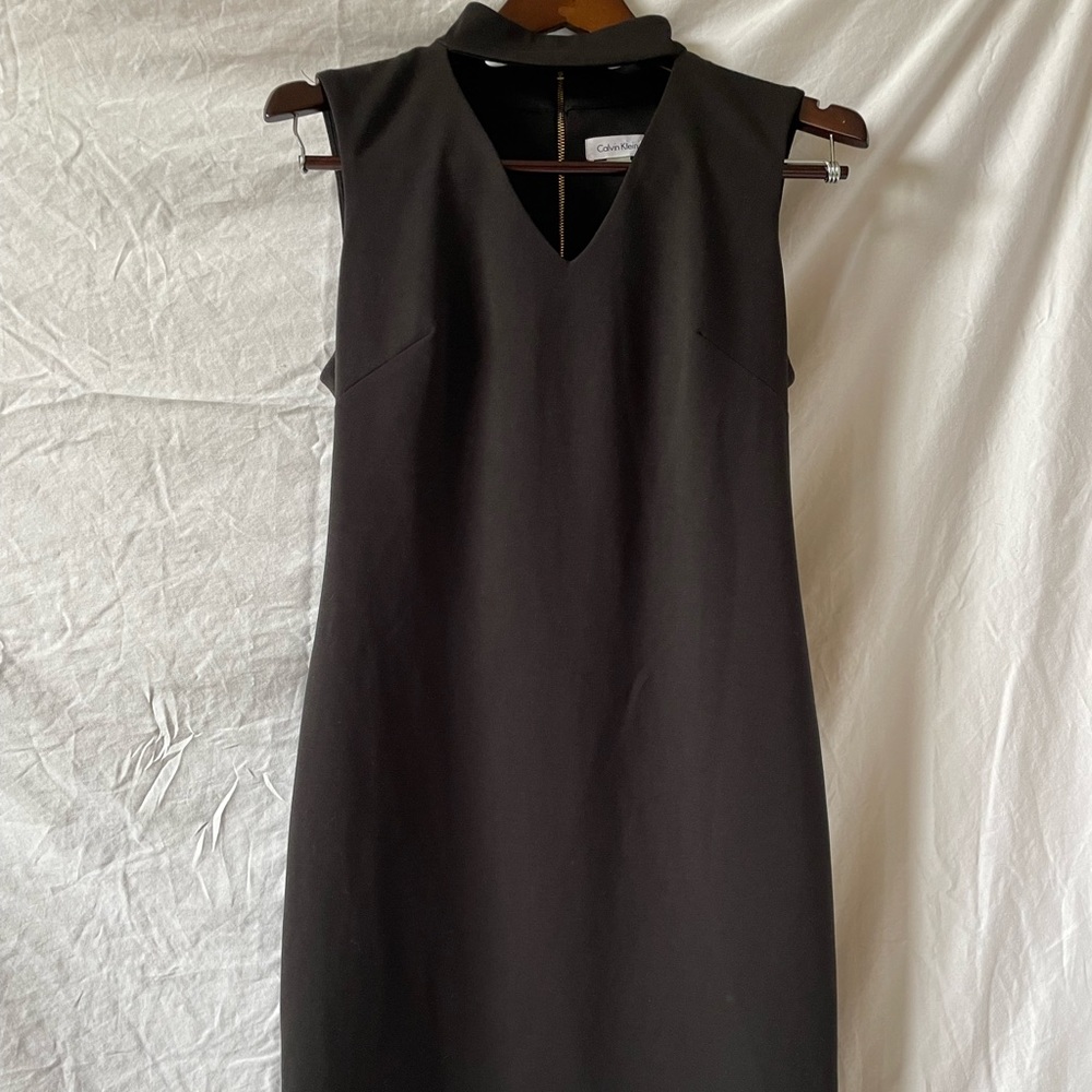 Calvin Klein black sleeveless dress
